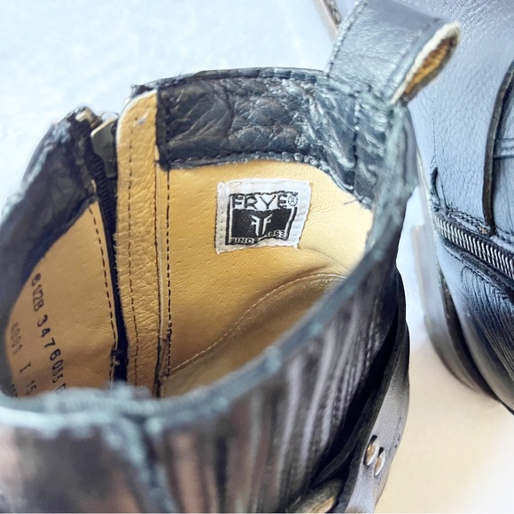 Frye Veronica Harness Chelsea Boot Black Sz 6.5 Cavalry - Picture 9 of 10